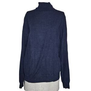 Cacharel Blue Turtleneck Sweater Size Medium
